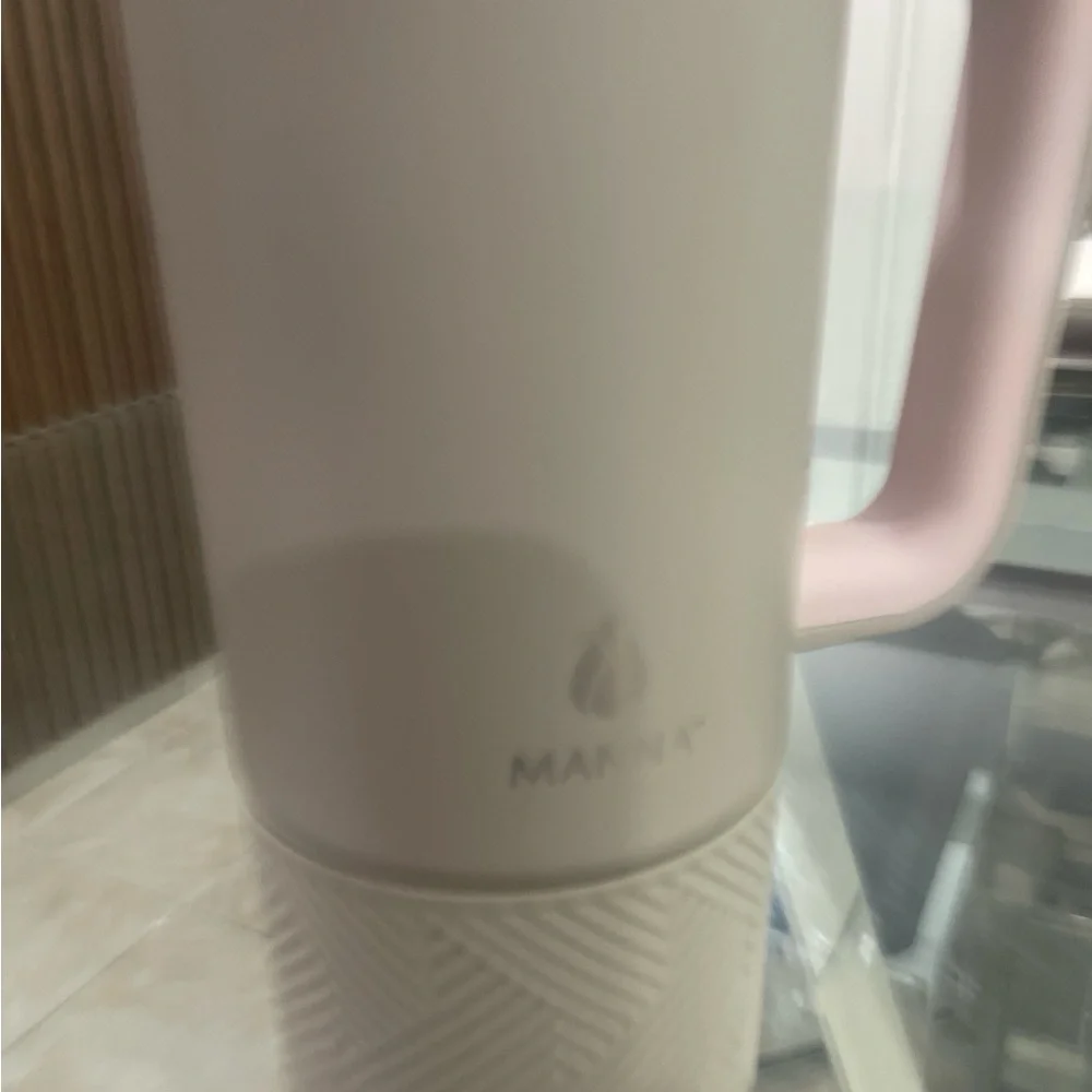 Anna Cream and Pink Insulated Mug - Picture 6 of 6